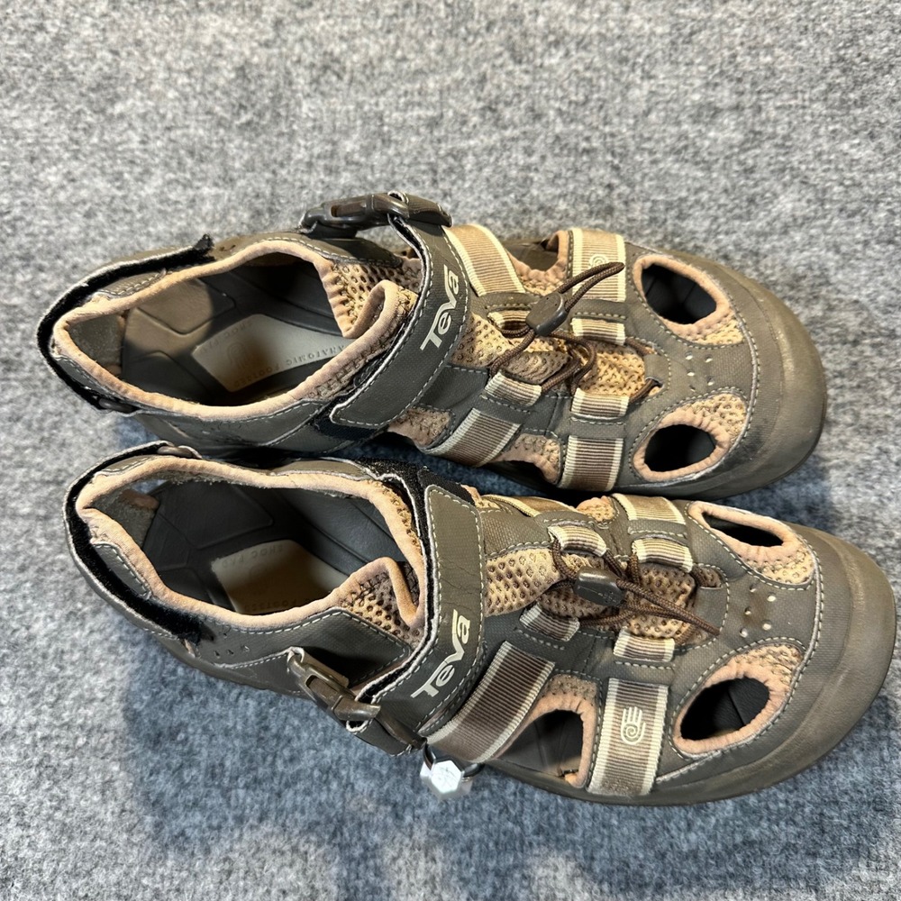 Teva Dozer Hiking Sandals Mens 10 Brown Grey Outdoor Gorpcore Water Shoes